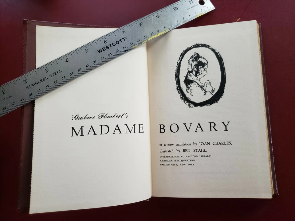 1949 ICL MADAME BOVARY Gustave Flaubert  Collectors LIMITED Edition 24K GOLD OOP - Image 2 of 4