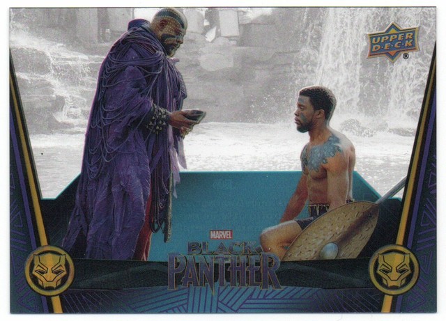 2018 Upper Deck Black Panther Acetate 16 Death Herb Drink T'Challa Zuri ...