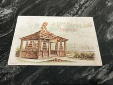 1876 PHILA EXHIBITION S. LIEBMANN BEER SONS - BREWING CO TRADE CARD BROOKLYN NY 