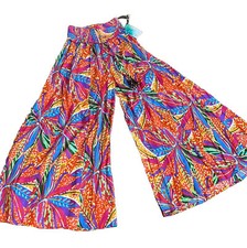 True Destinations Resort Wear Flare Pants Beach Coverup sz M New Wide Leg