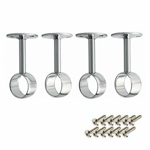 Haoun Bracket For Curtain Rod 4 Set Ceiling Mount Bracket Closet