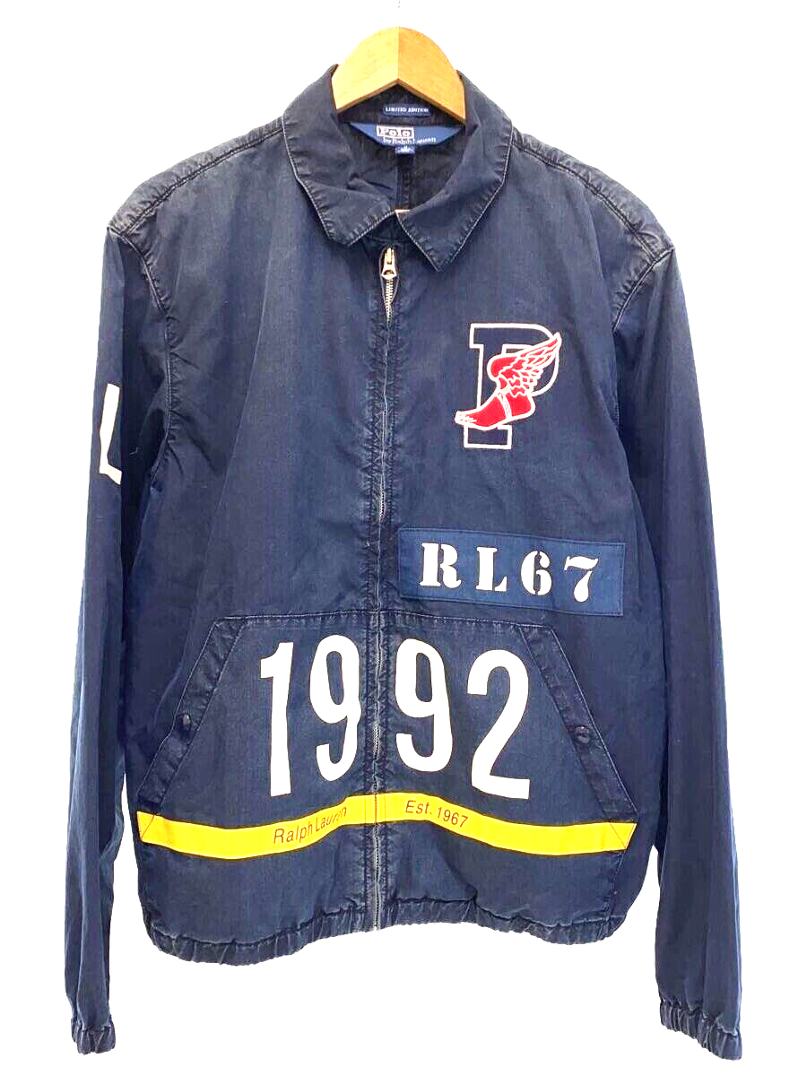 Polo Ralph Lauren Indigo Stadium Jacket 1992 M Size | eBay