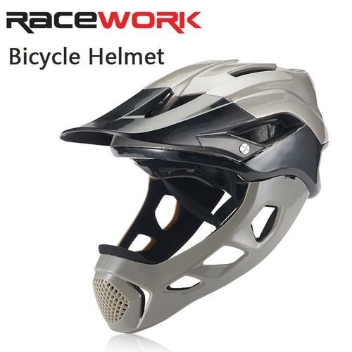 RACEWORK MTB Bicycle Cycling Helmet Safety Full Face Mountain Road Bike