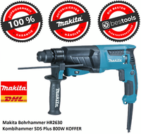 Makita Bohrhammer HR2630 Kombihammer Sds Plus 800W Koffer Flachen Und Spitzen