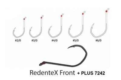 Hameçons VMC Redentex Front + Plus 7242 Pêche à la Traîne Vif Mer Œillet Hameçon - Photo 1/2