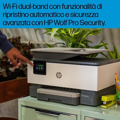 Stampante HP OfficeJet Pro 9120e Multifunzione - Wi-Fi, Stampa Fronte/Retro, 22 Ppm, Grigio - Foto 13