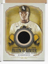 2021 Topps Allen & Ginter Full Sized Relics B Tim Anderson Chicago White Sox