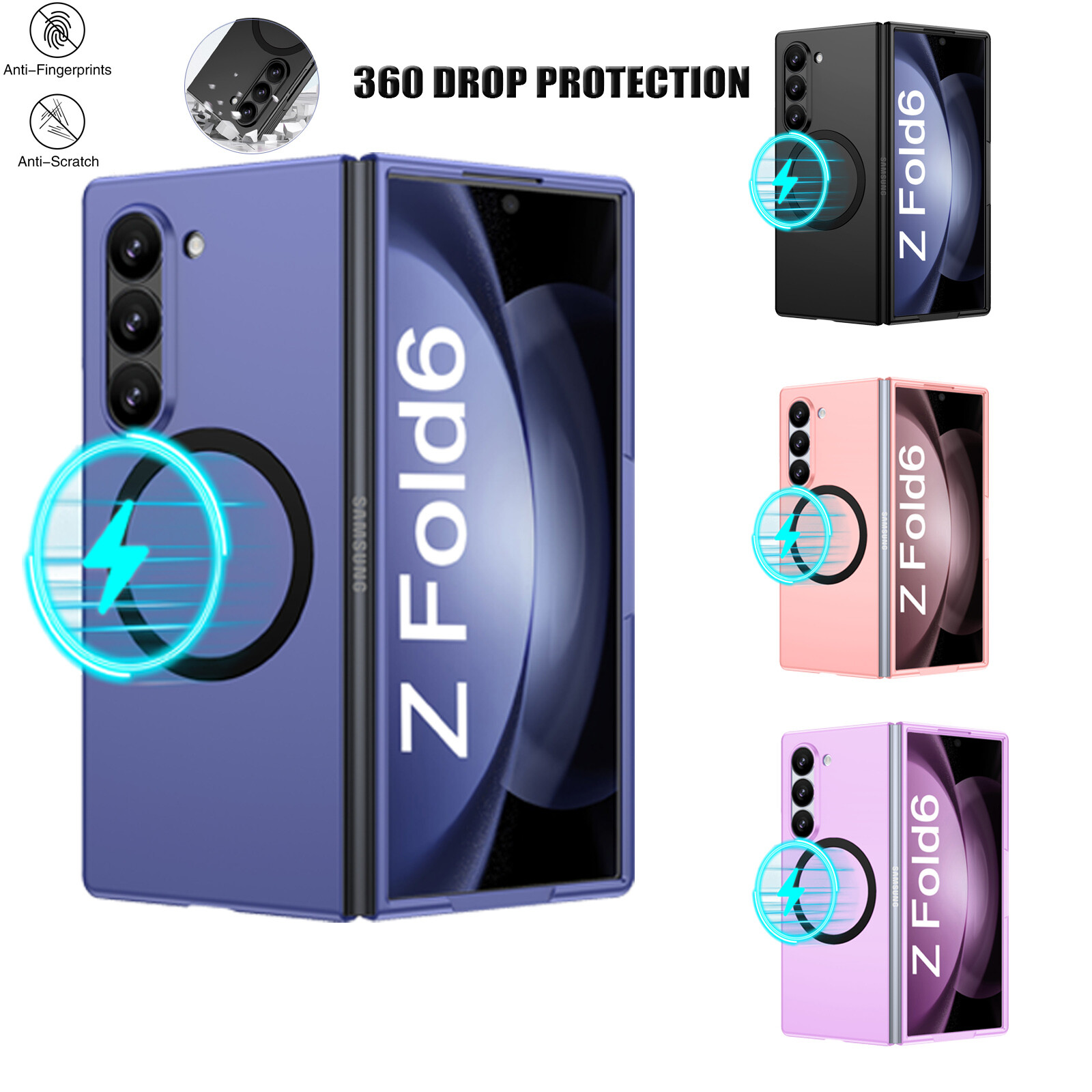 For Samsung Galaxy Z Fold 6 5G Slim Case Shockproof Rugged Hard PC Hybrid Cover-image