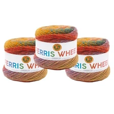 (3 Pack) Lion Brand Yarn 217-605H Ferris Wheel Yarn, Buttercup