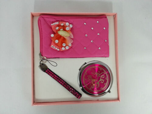 Girls Soft Small Purse & Mirror pink Gift Set For Girls - zmum67 - Picture 1 of 1