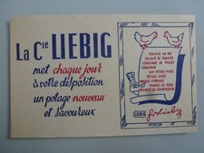 POTAGES LIEBIG / BUVARD PUBLICITAIRE  ANCIEN