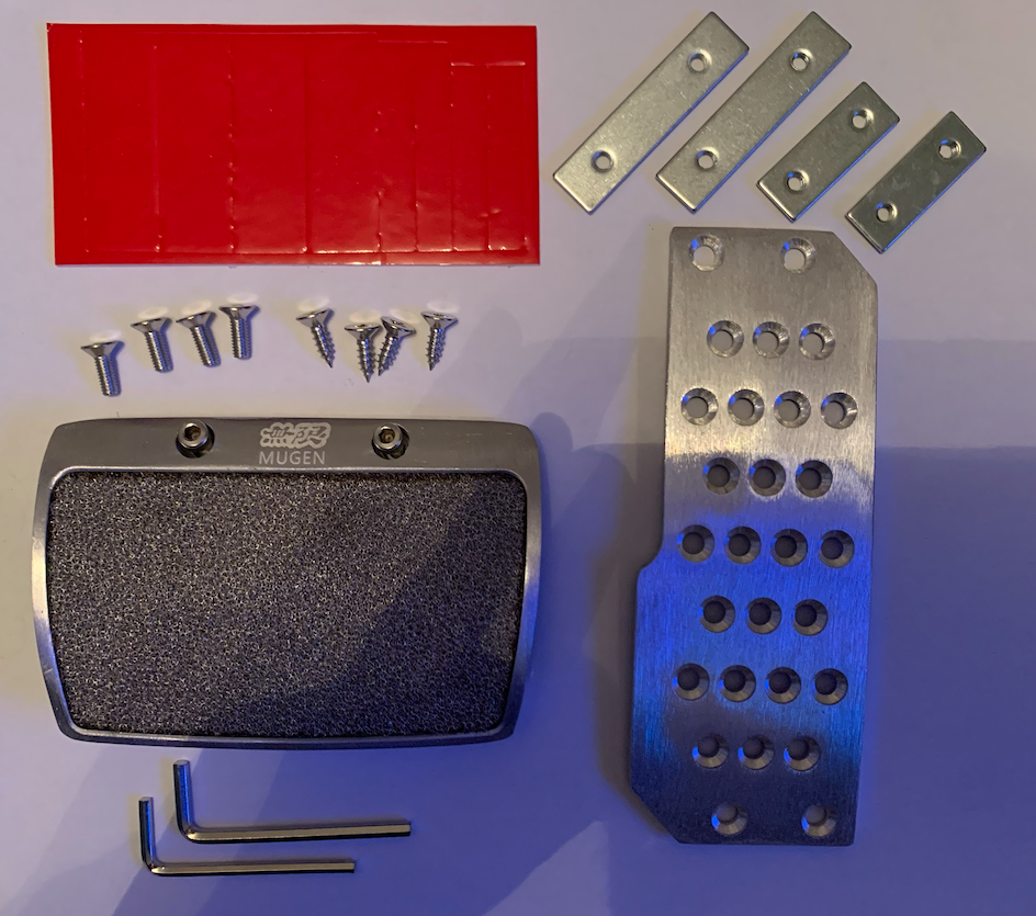 Mugen JDM Pedal Set Aluminium For Automatic Transmission Honda