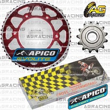 Regina 520 RH Chain Apico Sprocket Set 13T & 51T Rear Red For Honda CR 125 2006