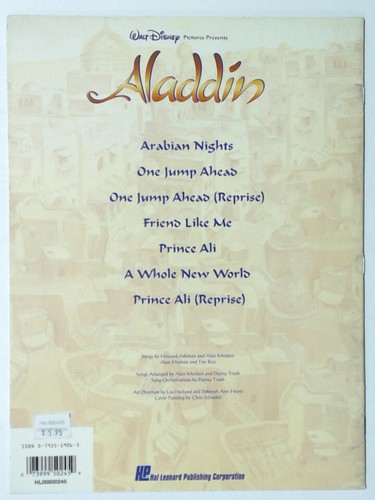 Disney Aladdin For Trombone New Old Stock Free Ship Ebay