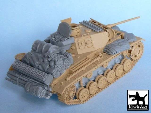 BLACK DOG T48024 - Pz.KpFW.III Ausf. L ACCESSORIES SET (TAMIYA) - 1/48 RESIN KIT - Immagine 3 di 4