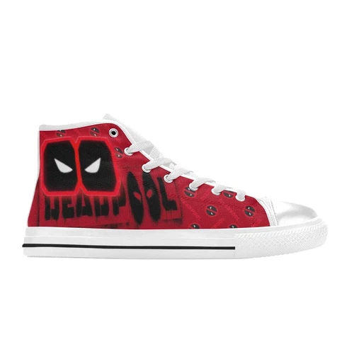 Deadpool Custom High Tops Sneakers Canvas Men Shoes