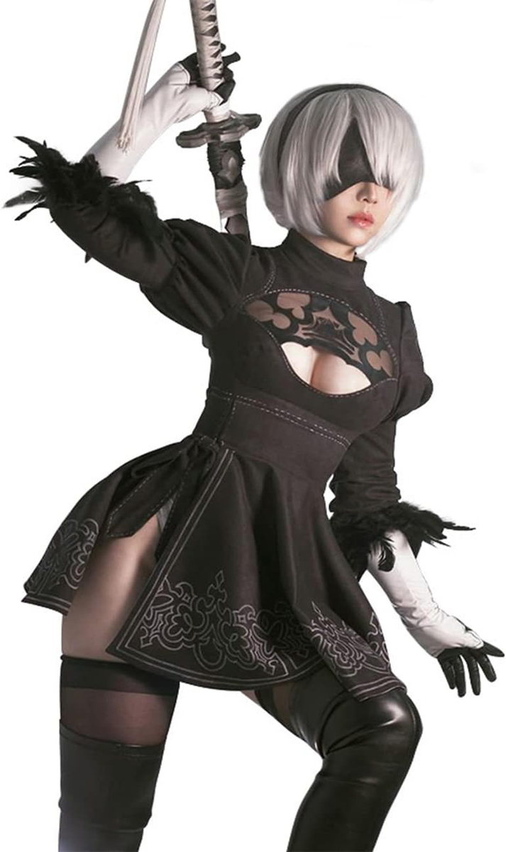 ウィッグ・エクステ Nier Amazon.co.jp: ヨルハ二号B型 ニーア オートマタ 2B トゥービー