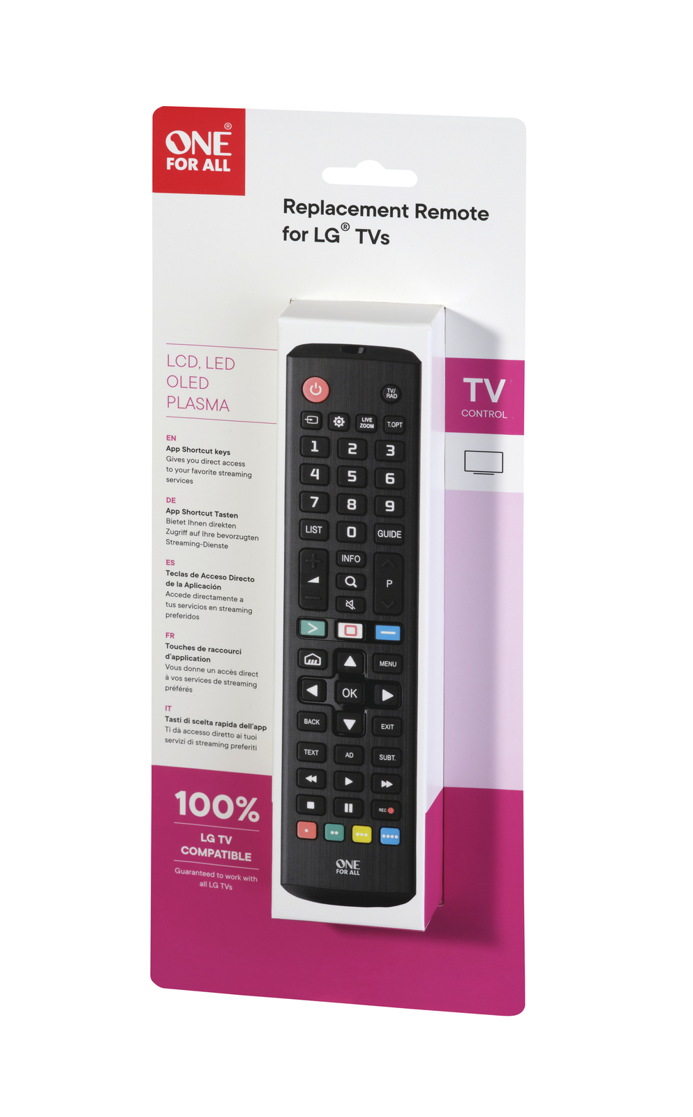 Thumbnail - One For All Tv Replacement Remotes Urc4911 Fernbedienungen Schwarz
