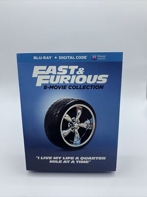 Fast & Furious 8-movie Collection (Blu-ray + Digital) Paul Walker *BRAND NEW*