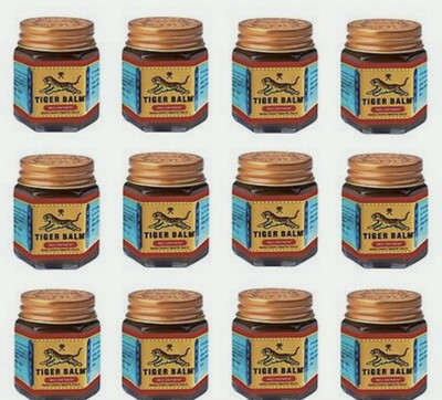 Pack 12 x 21g Red Tiger Balm Pain Relief  - Thailand edition | Free Shipping