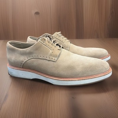 Allen Edmond Brooklyn Light Derby Shoes Tan Khaki Size Men s 11