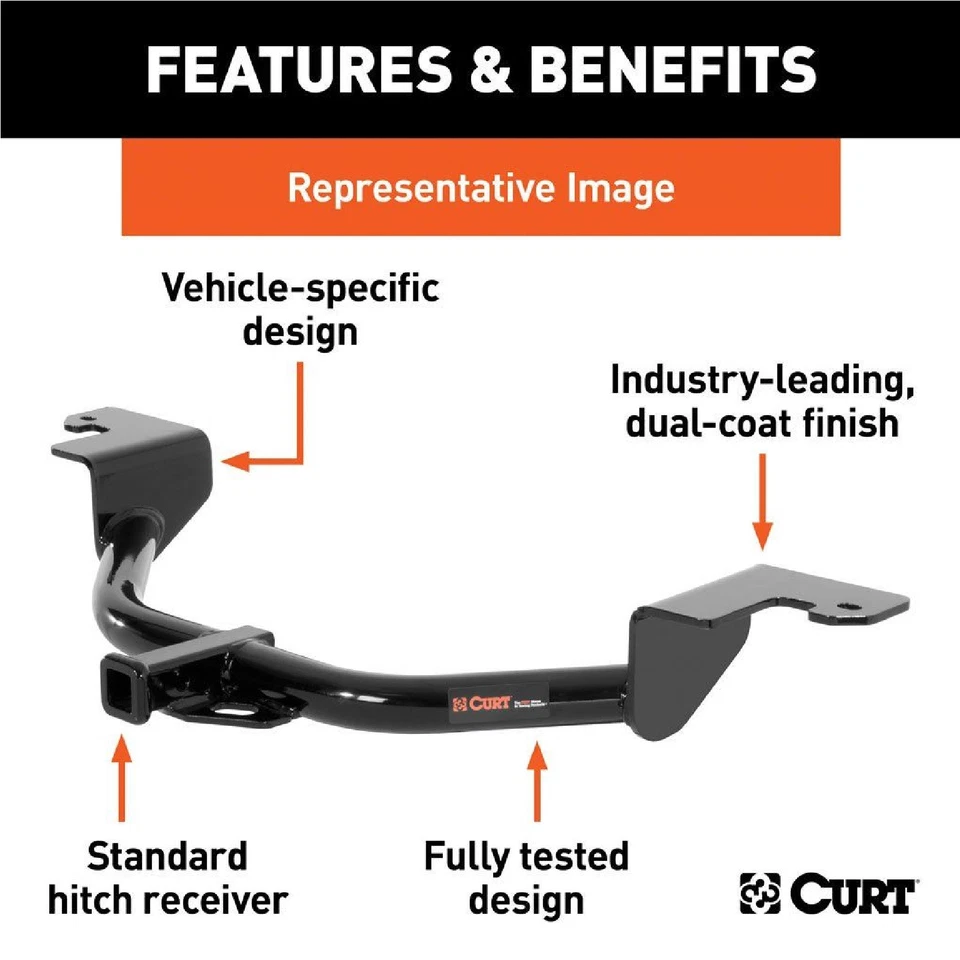 Curt Class 2 Trailer Hitch 12022 for 2010-2011 Buick Lucerne - Image 3 of 4