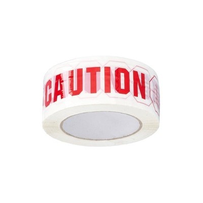 White Premium Caution Packaging Tape 1.88 Inch x 110 Yards 2 Mil 1368 Rolls