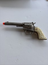 Vintage HUBLEY RODEO Toy Gun 1950s Made In U.S.A. White Star Handle Pistol