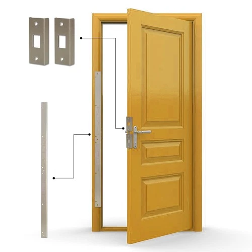 Door Armor Mini - 3-Piece Door Security Kit, Made in USA, Door Kick-in Preven...