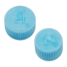 2 Pcs Car A/C Valve Core Caps AC System Charging Port Leakproof Seal Caps