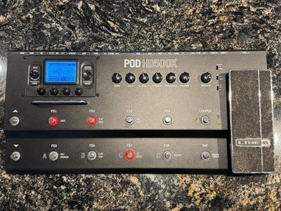Line 6 POD HD500X Multi-Effect Guitar Pedal w/Power Supply