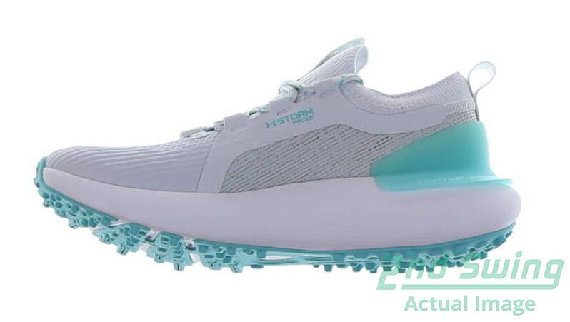 New Women Golf Shoe Under Armour Phantom 9 Grey/White/Aqua MSRP $140 3027090-101 thumbnail 2
