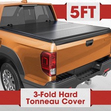 5ft64 Frp Hard Tri-fold For 2017-2026 Honda Ridgeline Tonneau Cover Truck Bed 5ft64 Frp Hard Tri-fold For 2017-2026 Honda Ridgeline Tonneau Cover Truck Bed
