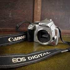 Canon EOS Digital Rebel XT DSLR Silver With Strap No Lens