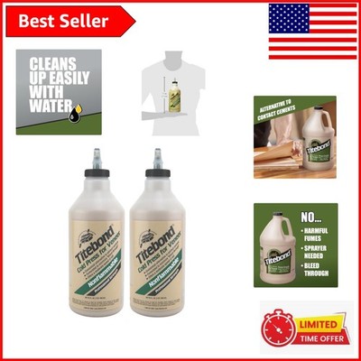 Cold Press Veneer Glue - 32 oz. Pack of 2 | Maximum Strength, Minimal Bleed-T...