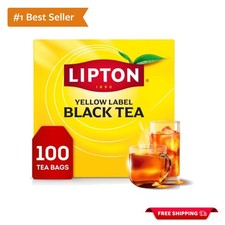 100 Count Black Tea Bags - Smooth Orange Pekoe for Refreshing Iced Tea