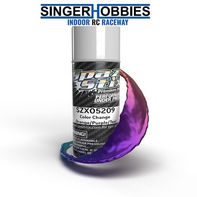 SPAZ STIX SZX05209 Color Change Aerosol Paint, Orange/Purple/Teal, 3.5oz Can
