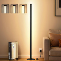 LED Floor Lamp, Minimalist Standing Lamp, Stepless Dimming