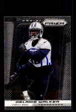 Signed Football Card Auto Delanie Walker 2013 Panini Prizm #50 Tennessee Titans