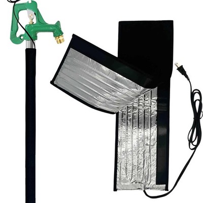 38.5'' x 6'' Water Pipe Heat Blanket Faucet Heating Winter Black 