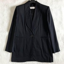 Dior 05AW John Galliano Archival Wool Logo Button Bar Jacket Tuxedo Blazer 10