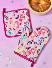 NEW Set Of 2 MY LITTLE PONY Kitchen OVEN MIT  Pot Holder Pink PINKIE PIE Rarity
