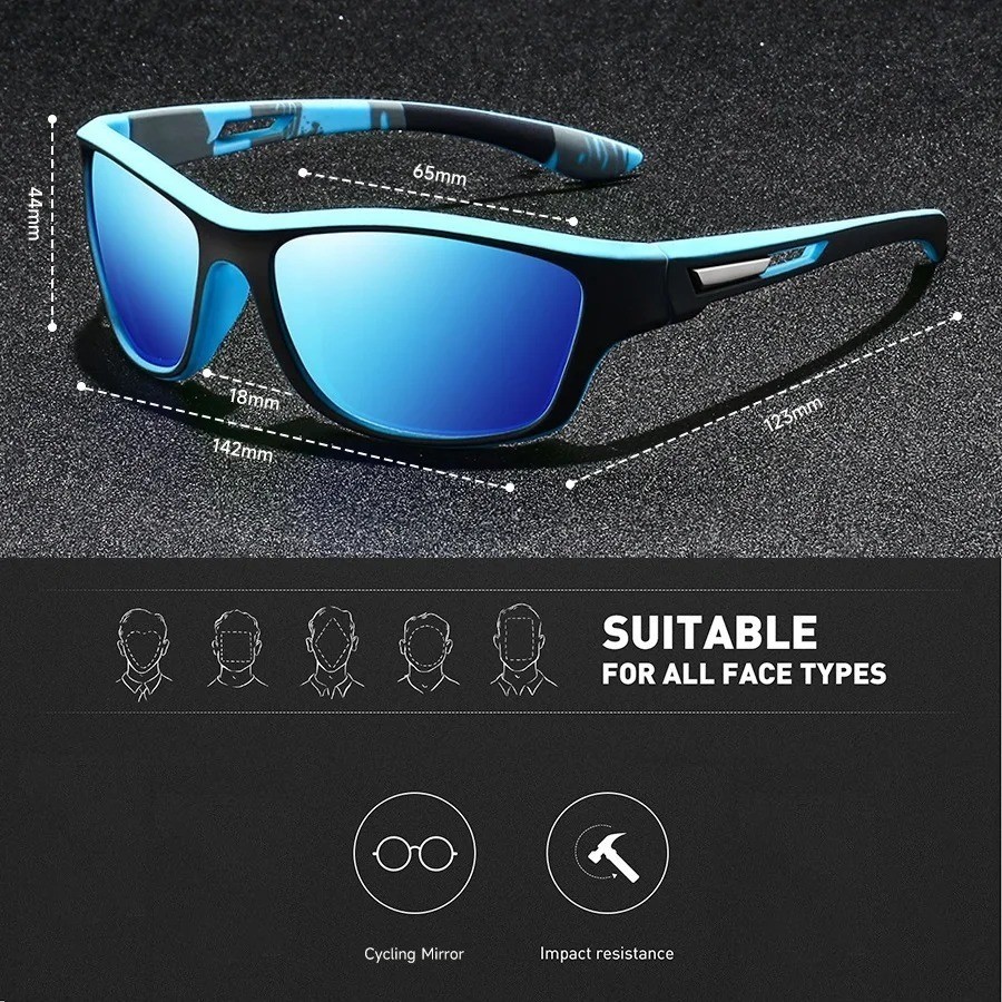 Polarized Sports Sunglasses UV400 Cycling Fishing Driving Men Women Outdoor