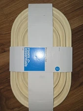 3pk Bamboo Trays With Wood Decal Natural Wood