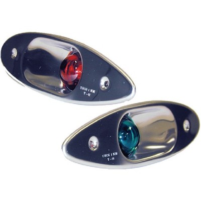 Marine/Boat Shark Eye Stainless Steel Bow Navigational/Nav Lights