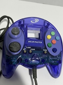 Nyko Dream Master Sega Dreamcast Controller Transparent Purple Tested Working