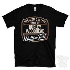 MADE IN BURLEY WOODHEAD T-SHIRT ALTA QUALITÀ COSTRUITA PER DURARE bradford england