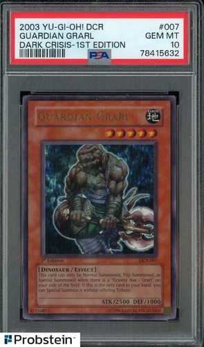 2003 Yu-Gi-Oh! Dark Crisis 1st Edition #DCR-007 Guardian Garl PSA 10
