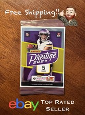 🔥2024 Panini Prestige Football NFL 5 Card pack -Free Shipping Justin Jefferson