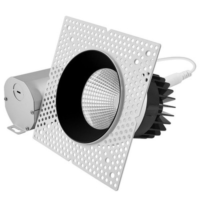 LUXRITE 4'' LED Spotlight with Black Trim 25W 2000LM 5CCT 60° Dimmable ETL Listed